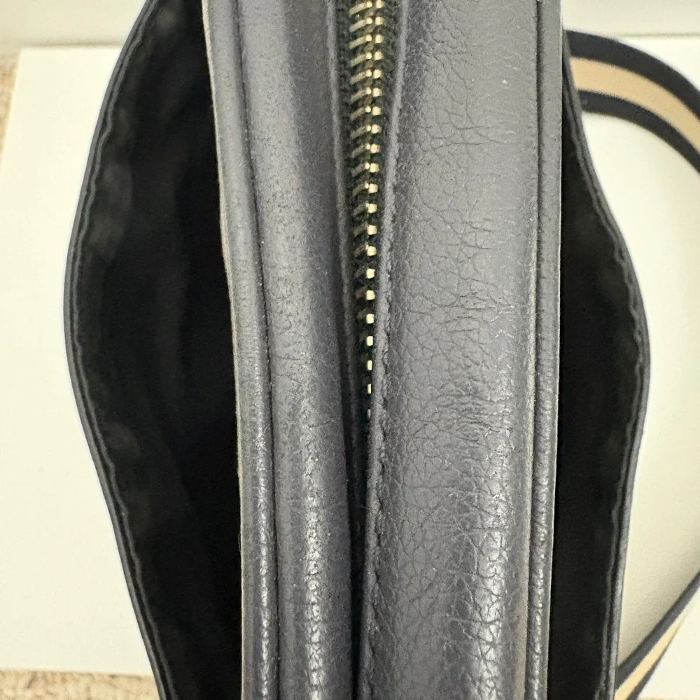 Coach Charles Flight Crossbody Messenger Bag Men's Midnight Leather